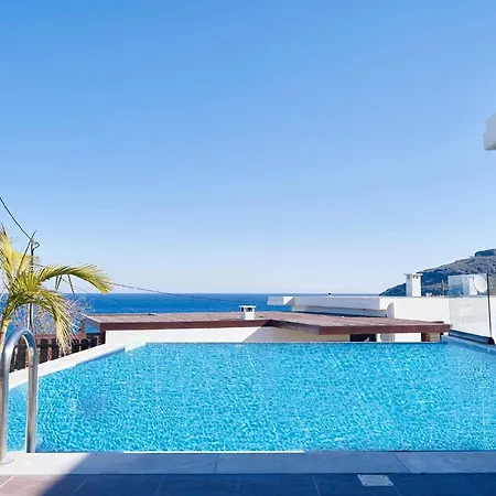 In Vlycha Mit Privatem Pool Und Herrlicher Aussicht 別荘 リンドス
